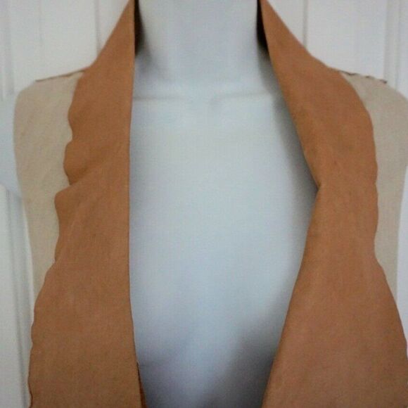 JAKETT...ETC LEATHER VEST SIZE: L - Picture 5 of 12